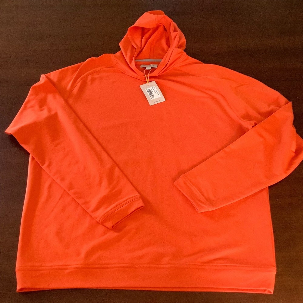 Peter Millar, Crown Sport Hoodie, Size M, Orange